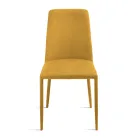 Set de 4 scaune tapițate din material textil colorat și cadru tapițat - Luciana Viadurini