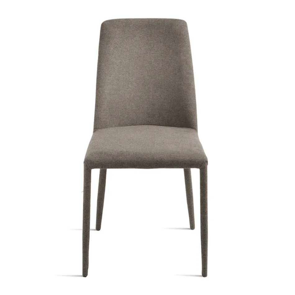 Set de 4 scaune tapițate din material textil colorat și cadru tapițat - Luciana Viadurini