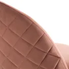 Set 4 Scaune din Tesatura Microfibra Efect Catifea - Terbio Viadurini