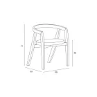 Set de 4 scaune moderne din lemn masiv de înaltă calitate, fabricate în Italia - Vela Viadurini