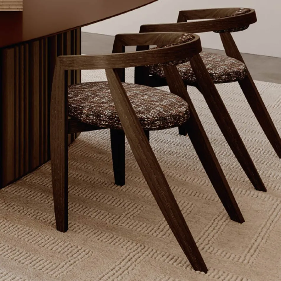 Set de 4 scaune moderne din lemn masiv de înaltă calitate, fabricate în Italia - Vela Viadurini