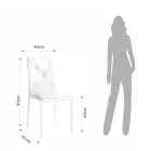 Set 4 Scaune Tapițate Cu Piele Sintetică Diferite Finisaje - Uraniu Viadurini