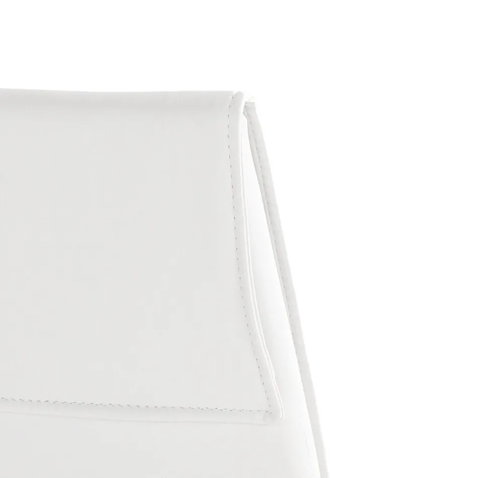 Set 4 Scaune Tapițate Cu Piele Sintetică Diferite Finisaje - Uraniu Viadurini