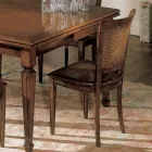 Set de patru scaune clasice din lemn Bassano, fabricate în Italia - Angelite Viadurini