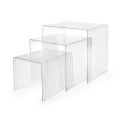 Set de trei mese cuibărite din plexiglas fabricate în Italia - Leandro