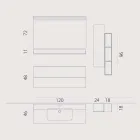 Set de lemn și de suspensie de mobilier modern baie Fenix ​​făcute în Italia Bari Viadurini