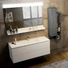 Set de lemn și de suspensie de mobilier modern baie Fenix ​​făcute în Italia Bari Viadurini
