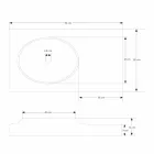 Brusson mobilier de baie de suprafață solidă set de design modern Viadurini