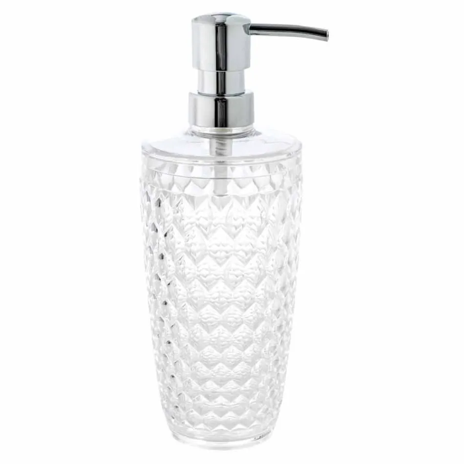 Set pentru dozator de baie + sticlă + vas de săpun modern Netro Viadurini