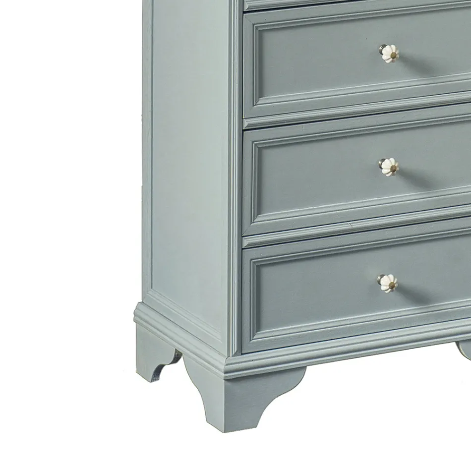 Comoda din lemn masiv de diferite finisaje Made in Italy - Nortia Viadurini