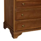 Comoda din lemn de nuc patinat Made in Italy - Selvans Viadurini