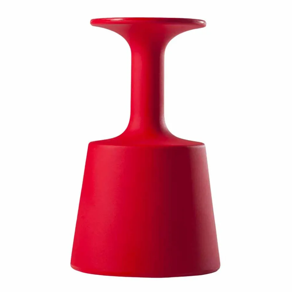 Scaun înalt de culoare colorat Modern Slide Drink fabricat în Italia Viadurini