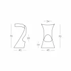 Scaun modern cu design modern din polietilenă - Koncord Next by Slide Viadurini