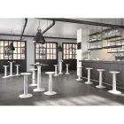 Scaun de design înalt din polietilenă și oțel inoxidabil Made in Italy - Pito Viadurini