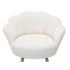 Scaun înalt din fier de aur cu scaun acoperit în catifea - Annina Viadurini