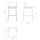 Scaun de înaltă calitate cu tapițerie din catifea Made in Italy - Alaska Viadurini