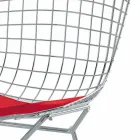 Scaun de bar din piele înaltă cu structură din oțel Made in Italy - Beniamino Viadurini