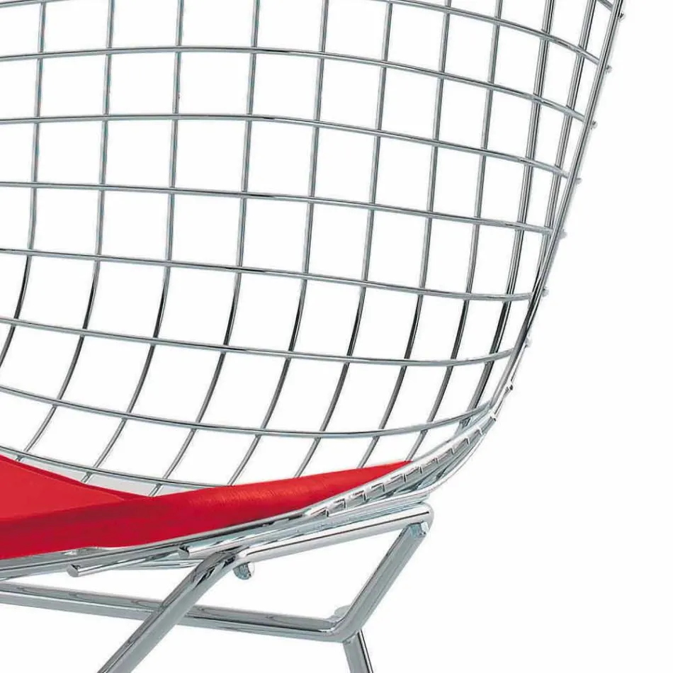 Scaun de bar din piele înaltă cu structură din oțel Made in Italy - Beniamino Viadurini