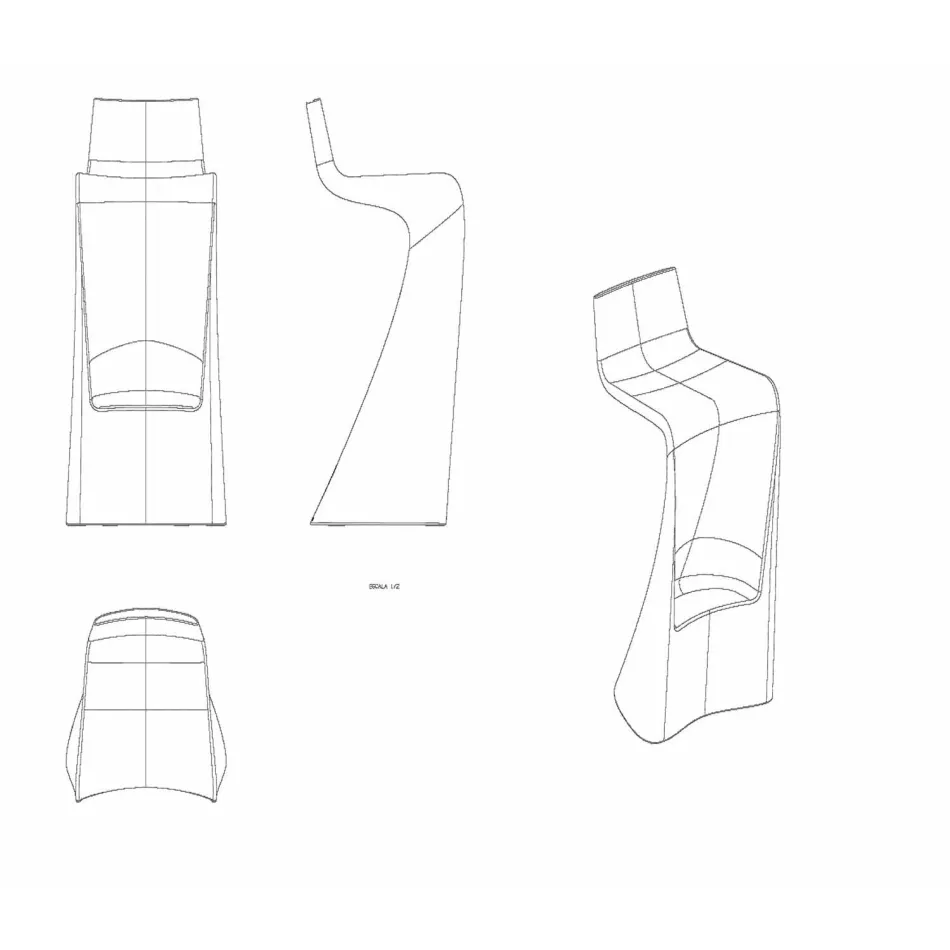Wing Vondom bar de design modern din polietilenă Viadurini