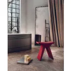 Scaun scăzut din polipropilenă exterioară fabricat în Italia - Prue Viadurini