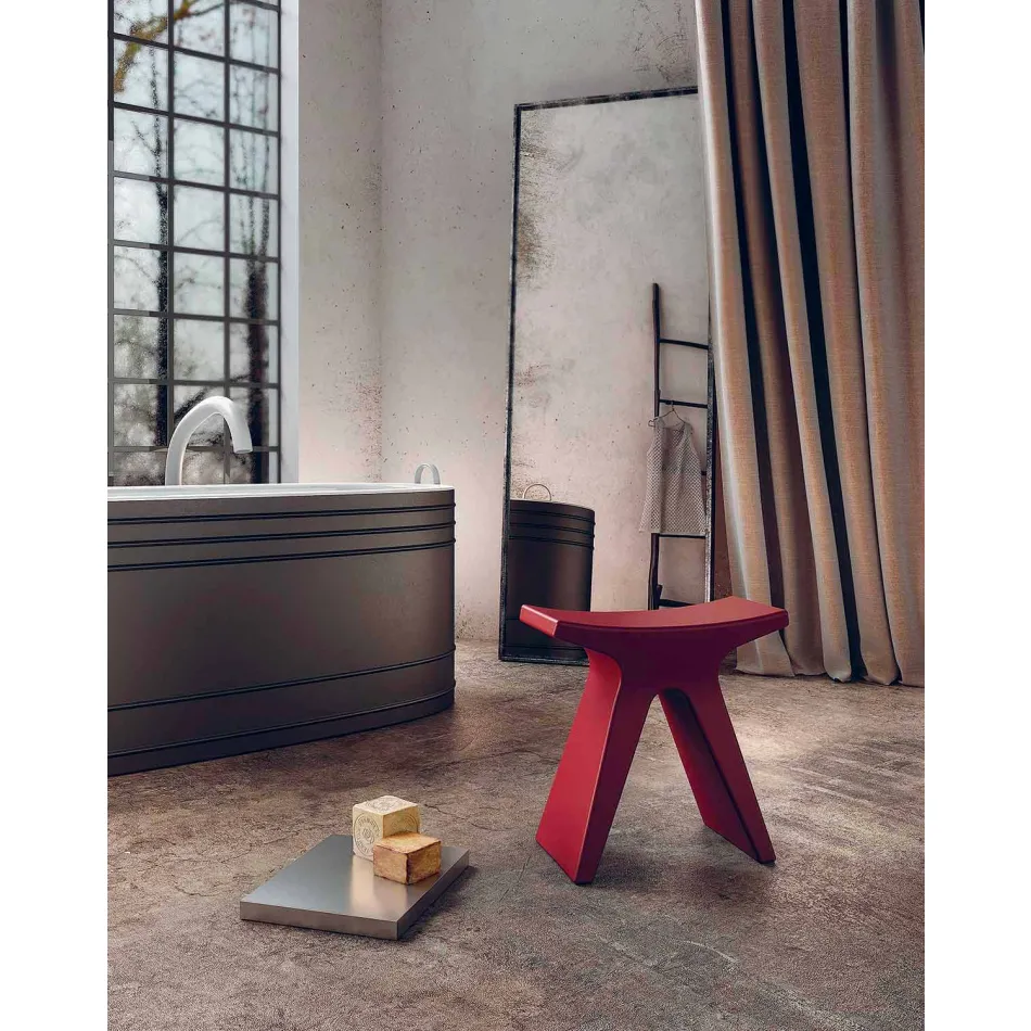 Scaun scăzut din polipropilenă exterioară fabricat în Italia - Prue Viadurini