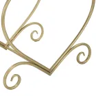 Scaun scăzut din fier finisaj auriu cu scaun din țesătură - uitat Viadurini