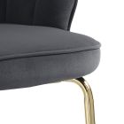 Taburet cu scaun capitonat acoperit cu material textil - silicon Viadurini