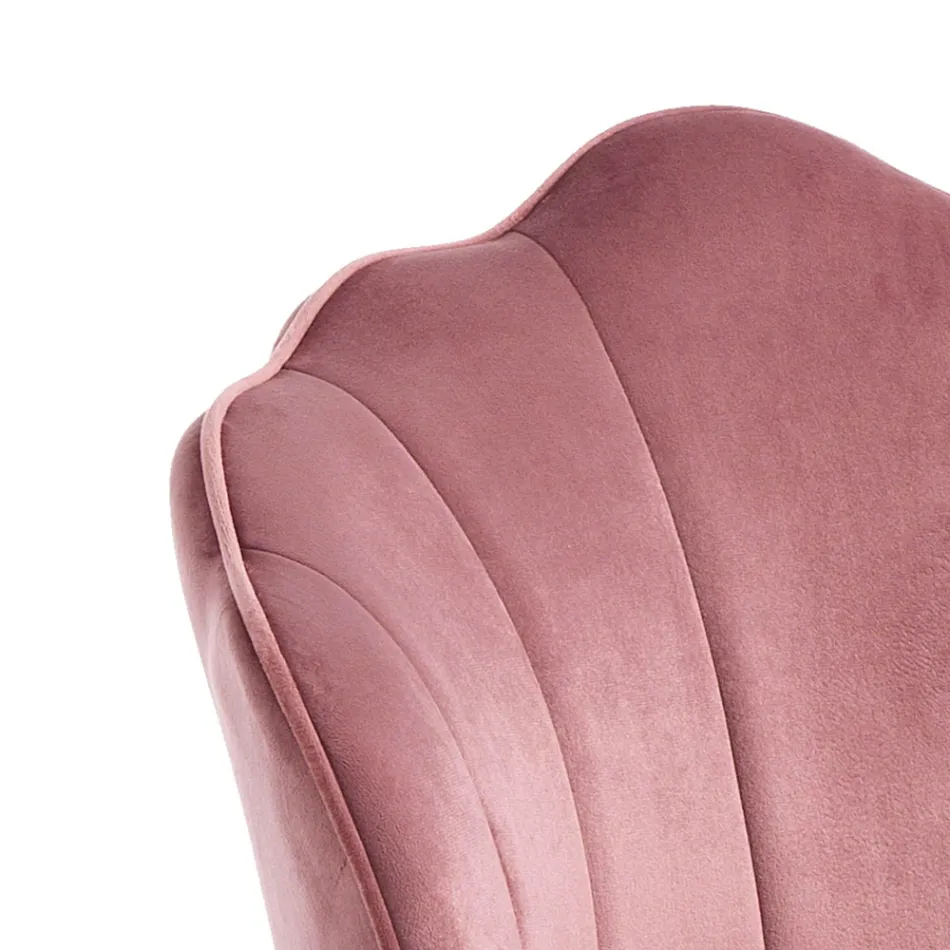 Taburet cu scaun capitonat acoperit cu material textil - silicon Viadurini