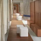 Scaun cub de poliuretan moale Design de diapozitiv Cube Soft realizat în Italia Viadurini