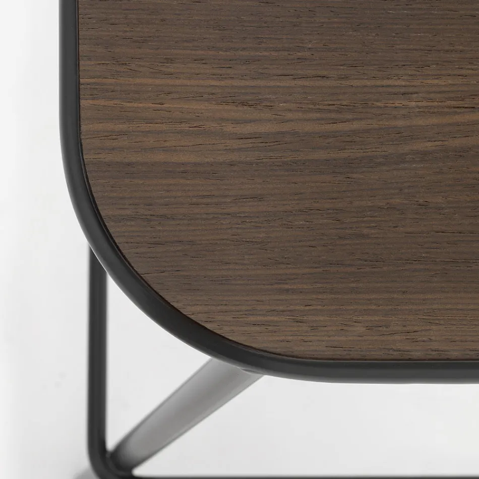 Scaun de Bucatarie din Lemn de Stejar si Metal Made in Italy 2 Bucati - Saffia Viadurini