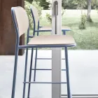 Scaun de Bucatarie din Lemn de Stejar si Metal Made in Italy 2 Bucati - Saffia Viadurini