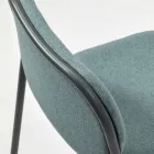 Scaun Bucatarie din Tesatura si Metal Made in Italy 2 Piese - Sangria Viadurini