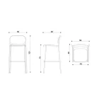 Scaun Bucatarie din Tesatura si Metal Made in Italy 2 Piese - Sangria Viadurini