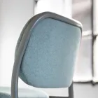 Scaun Bucatarie din Tesatura si Metal Made in Italy 2 Bucati - Sangria Viadurini