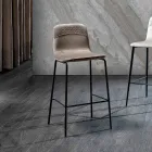 Scaun de bucatarie din catifea colorata cu design modern si elegant - Bizet Viadurini