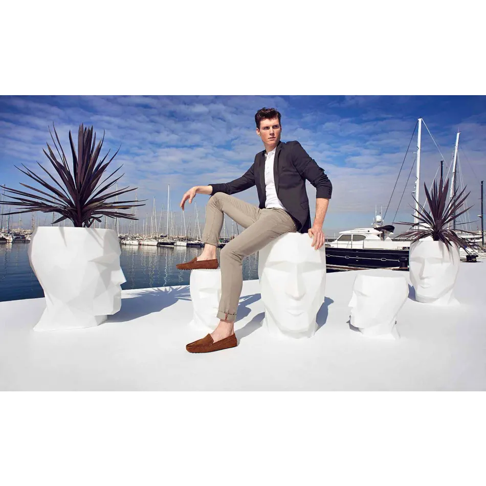 Scaun exterior în formă de față de design modern Adan de Vondom Viadurini