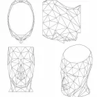 Scaun exterior în formă de față de design modern Adan de Vondom Viadurini