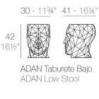 Scaun exterior în formă de față de design modern Adan de Vondom Viadurini