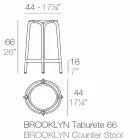 Brooklyn Vondom scaun exterior H 66 cm, din polipropilenă Viadurini