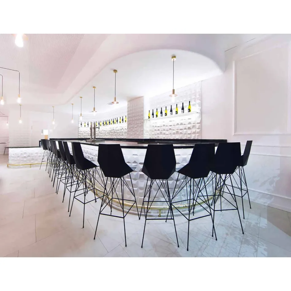 Faz de Vondom scaun exterior H 111 cm în polipropilenă și oțel Viadurini