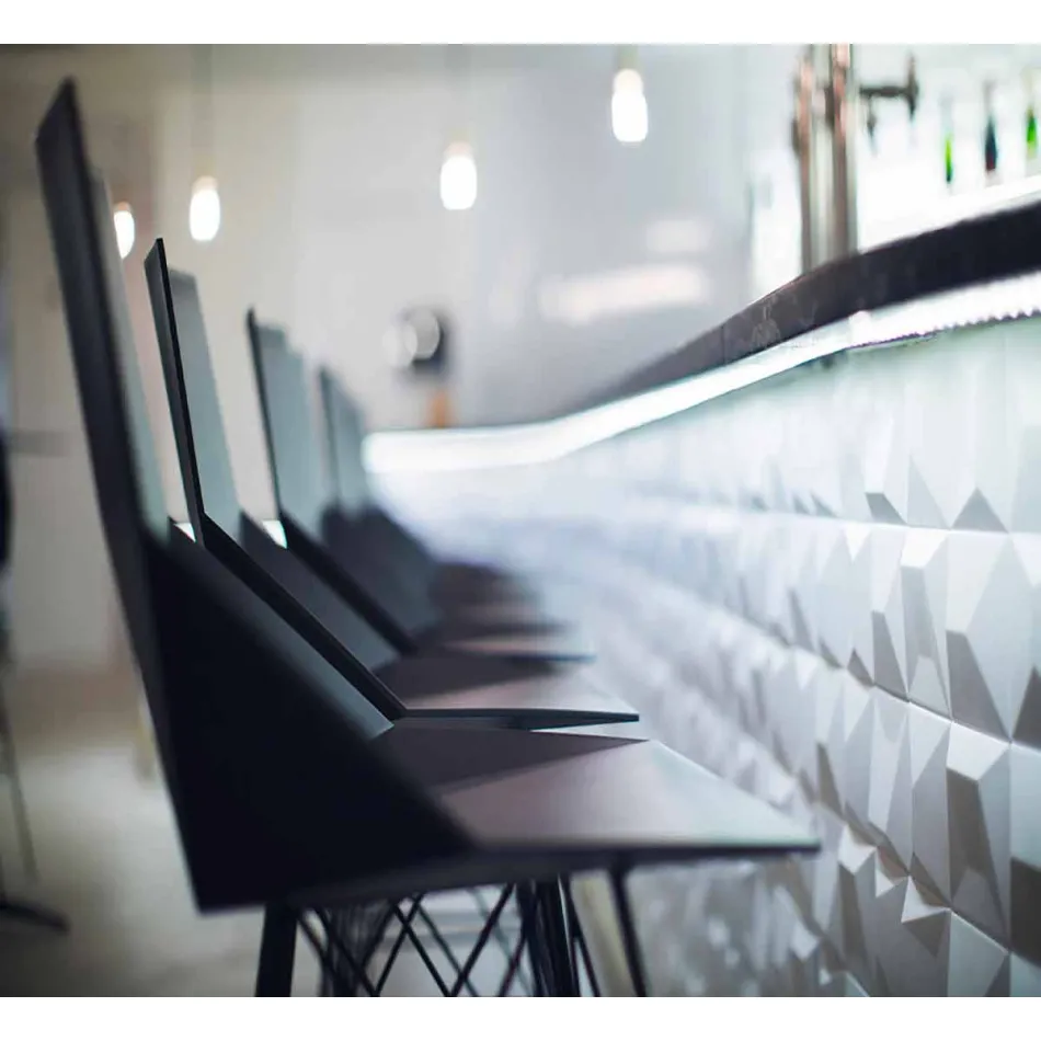 Faz de Vondom scaun exterior H 111 cm în polipropilenă și oțel Viadurini