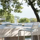 Taburet de exterior stivuibil din metal galvanizat Made in Italy - Amina Viadurini