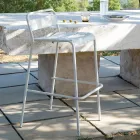 Taburet de exterior stivuibil din metal galvanizat Made in Italy - Amina Viadurini