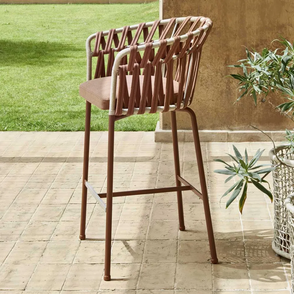 Scaun exterior din aluminiu Made in Italy - Emmacross by Varaschin Viadurini