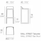 Wall Street Vondom scaun în aer liber, polipropilenă și fibră de sticlă Viadurini