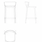 Africa scaun de gradina Vondom din polipropilena H 85 cm, design Viadurini