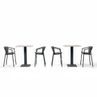 Scaun de grădină stivuibil din aluminiu și țesătură tehnică - inteligent de Varaschin Viadurini