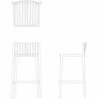 Vondom Spritz scaun gradat H 97 cm din polipropilenă Viadurini