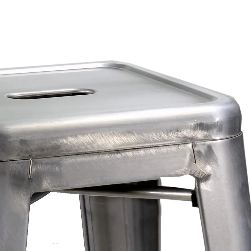 Taburet de fier pentru interior și exterior Înălțime 45 cm - Papetărie Viadurini