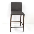 Scaun de interior din lemn de frasin și piele artificială Made in Italy - Floki Viadurini